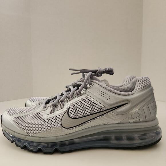 Nike Air Max 2013 Men\'s Shoes (HQ3025-001, Silver/Black) Size 10 main image 6